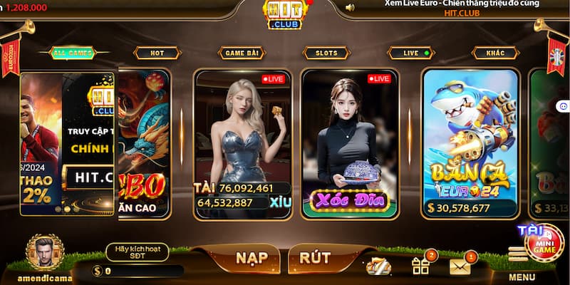 Nạp tiền HitClub: Hướng dẫn nhanh chóng trong 3 phút 2 Các phương thức nạp tiền Hit club đang có