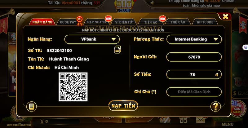Nạp tiền HitClub: Hướng dẫn nhanh chóng trong 3 phút 3 Hướng dẫn chi tiết nạp tiền tại đây